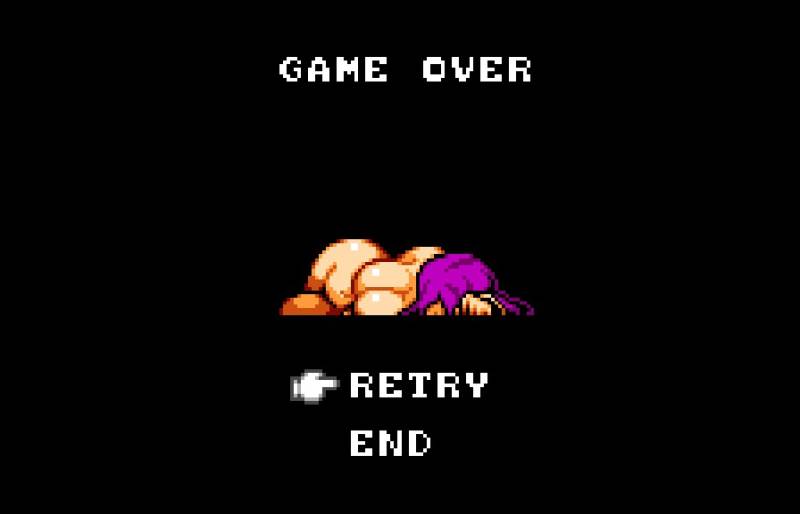 game over screen